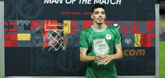 للمرة الثالثة.. عبد الرحيم دغموم رجل مباراة المصري أمام الأهلي