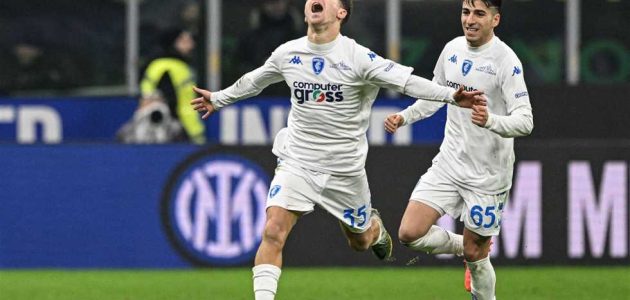 بعشرة لاعبين.. إنتر ميلان يخسر ضد إمبولي ويشعل المربع الذهبي