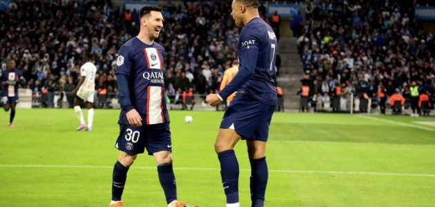 مبابي التاريخي وميسي الـ700.. باريس يضرب مارسيليا بثلاثية ويبتعد بصدارة الدوري الفرنسي
